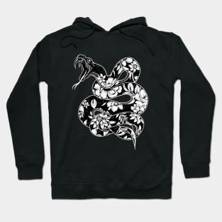 Floral snake Hoodie